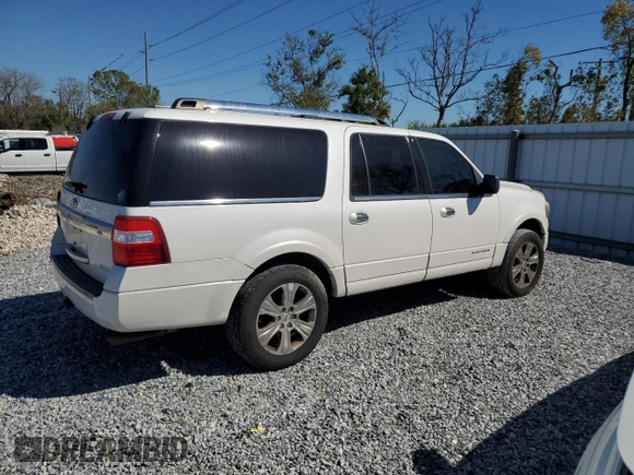 2015 Ford Expedition Max Platinum with VIN 1FMJK1MT0FEF33093, listed as a Copart auction lot 47440495 with 154,287 mi miles and Salvage title. Bid and sale history available at DreamBid. Image 3.