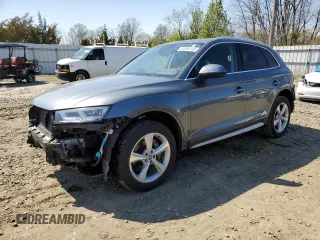 2020 Audi Q5 Premium Plus with VIN WA1BNAFY2L2068669, listed as a Copart auction lot 53260195 with 41,900 mi miles and Salvage Title. Bid and sale history available at carsss.com. Image 1.