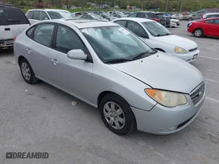 2007 Hyundai Elantra GLS with VIN KMHDU46D77U163198, listed as a IAAI auction lot 42013041 with 230,695 mi miles. Bid and sale history available at carsss.com. Image 1.