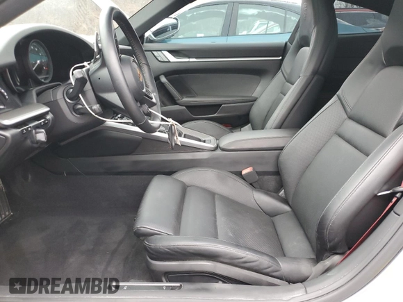 2021 Porsche 911 Carrera S with VIN WP0AB2A9XMS221638, listed as a Copart auction lot 41456525 with 0 mi miles and Salvage Title. Bid and sale history available at carsss.com. Image 7.