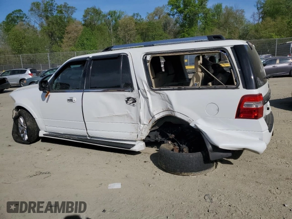 2017 Ford Expedition Max Limited z VIN 1FMJK2AT4HEA21964, wystawiony jako Copart lot #53931065 z przebiegiem 144 869 mil mil oraz Szkoda całkowita • Salvage title. Historia ofert i sprzedaży dostępna na DreamBid. Obrazek 2.