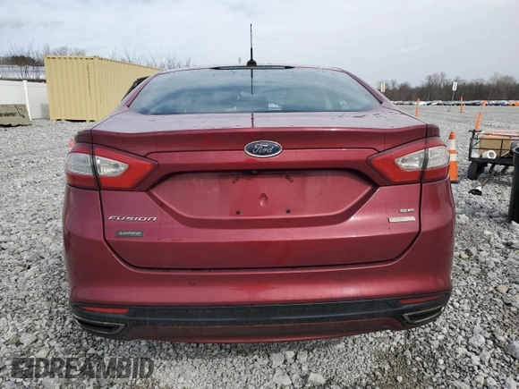 2016 Ford Fusion SE with VIN 3FA6P0T97GR352928, listed as a Copart auction lot 47990865 with 0 mi miles and Salvage Title. Bid and sale history available at carsss.com. Image 6.