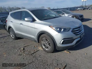 2018 Hyundai Santa Fe Sport 2.4L with VIN 5XYZT3LB2JG555802, listed as a IAAI auction lot 41834943 with 83,916 mi miles. Bid and sale history available at carsss.com. Image 1.