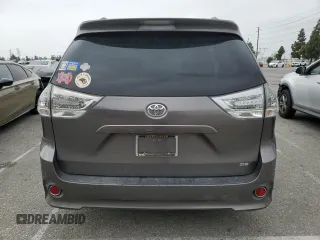 2011 Toyota Sienna SE with VIN 5TDXK3DC0BS121254, listed as a Copart auction lot 58588875 with 151,334 mi miles and Salvage title. Bid and sale history available at DreamBid. Image 6.