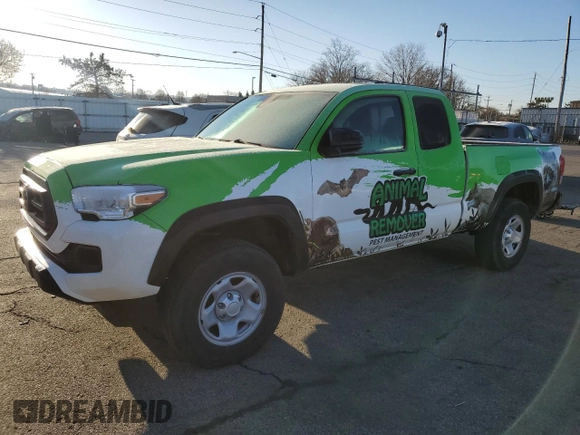 2022 Toyota Tacoma SR с VIN 3TYRZ5CN0NT022784, выставлен на аукционе Copart как лот 49487375 с пробегом 84 965 миль миль и Списание • Salvage title. История ставок и продаж доступна на DreamBid. Изображение 1.