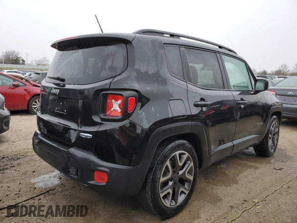 2015 Jeep Renegade Latitude with VIN ZACCJABT3FPB91780, listed as a Copart auction lot 36946074 with Not Provided miles and Salvage Title. Bid and sale history available at carsss.com. Image 3.
