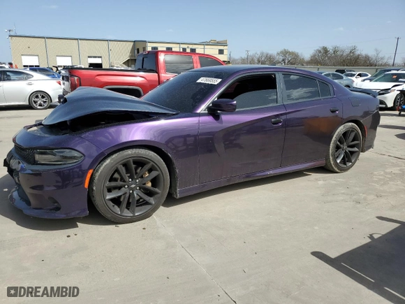 2019 Dodge Charger R/T with VIN 2C3CDXCT4KH728195, listed as a Copart auction lot 47669555 with 67,707 mi miles and Salvage Title. Bid and sale history available at carsss.com. Image 1.