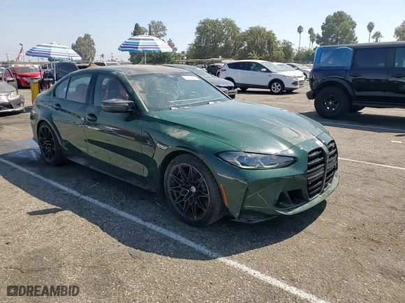 2023 BMW M3 Competition with VIN WBS33AY03PFP14557, listed as a Copart auction lot 73034224 with 10,085 mi miles and Salvage Title. Bid and sale history available at carsss.com. Image 11.