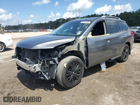 2018 Nissan Pathfinder SV with VIN 5N1DR2MN6JC622252, listed as a Copart auction lot 60761295 with 54,290 mi miles and Salvage title. Bid and sale history available at DreamBid. Image 1.
