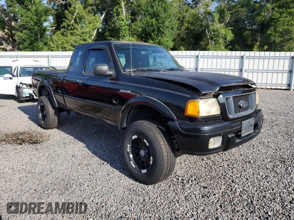 2004 Ford Ranger XL with VIN 1FTYR14U74PB57534, listed as a Copart auction lot 58064515 with Not provided miles and Salvage title. Bid and sale history available at DreamBid. Image 4.