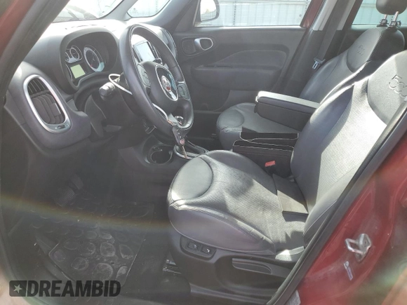 2014 FIAT 500L Lounge with VIN ZFBCFACHXEZ029174, listed as a Copart auction lot 80573714 with 72,099 mi miles and Salvage Title. Bid and sale history available at carsss.com. Image 7.