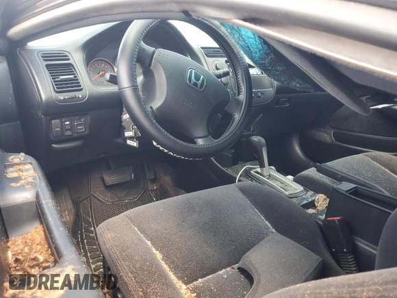 2005 Honda Civic Cpe EX with VIN 1HGEM22955L013500, listed as a Copart auction lot 73662134 with 214,157 mi miles and Salvage Title. Bid and sale history available at carsss.com. Image 8.