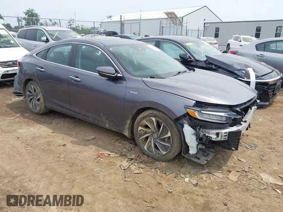 2021 Honda Insight Touring with VIN 19XZE4F97ME001133, listed as a IAAI auction lot 42477281 with 62,394 mi miles and . Bid and sale history available at DreamBid. Image 1.