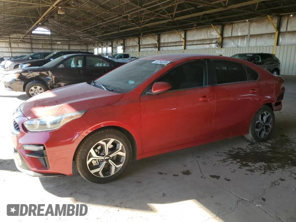 2021 Kia Forte LXS with VIN 3KPF24AD7ME297634, listed as a Copart auction lot 45760395 with 84,804 mi miles and Salvage Title. Bid and sale history available at DreamBid. Image 1.