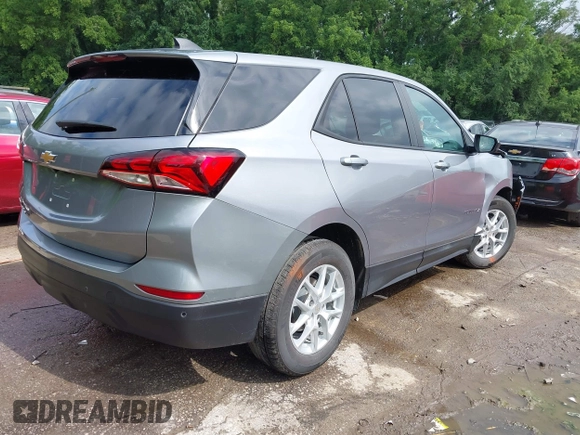 2024 Chevrolet Equinox LS with VIN 3GNAXHEG2RL145066, listed as a IAAI auction lot 42438745 with 12,367 mi miles and . Bid and sale history available at DreamBid. Image 4.