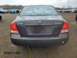 2002 Hyundai Elantra GLS with VIN KMHDN45D42U292698, listed as a Copart auction lot 52349925 with 99,424 mi miles and Salvage title. Bid and sale history available at DreamBid. Image 6.