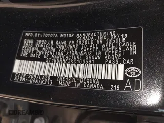 2019 Toyota Corolla L z VIN 2T1BURHE3KC160691, wystawiony jako IAAI lot #42059408 z przebiegiem 64 691 mil mil oraz . Historia ofert i sprzedaży dostępna na DreamBid. Obrazek 9.