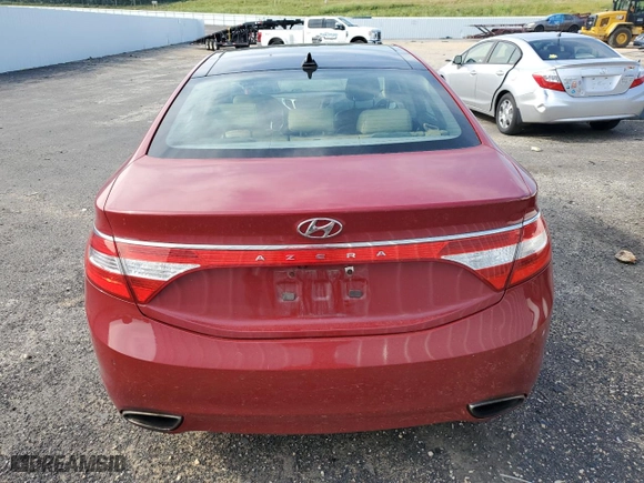 2013 Hyundai Azera with VIN KMHFH4JG3DA212537, listed as a Copart auction lot 62455324 with 130,531 mi miles and Clean Title. Bid and sale history available at carsss.com. Image 6.