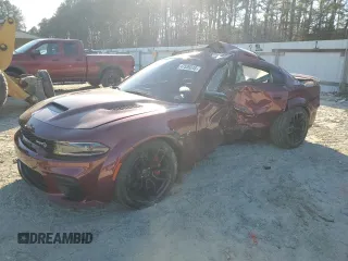 2023 Dodge Charger SRT Hellcat Widebody Jailbreak with VIN 2C3CDXL9XPH686532, listed as a Copart auction lot 47539245 with 7,490 mi miles and Salvage Title. Bid and sale history available at carsss.com. Image 1.