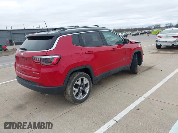 2021 Jeep Compass Limited with VIN 3C4NJDCB7MT555074, listed as a IAAI auction lot 41919369 with 29,525 mi miles and . Bid and sale history available at DreamBid. Image 4.