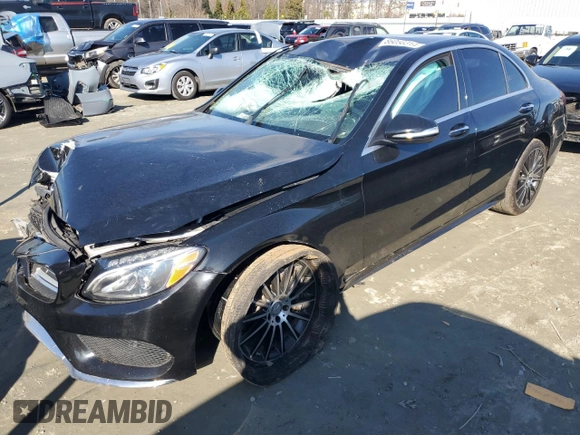 2015 Mercedes-Benz C-Class C 400 with VIN 55SWF6GB9FU024499, listed as a Copart auction lot 86056314 with 62,347 mi miles and Salvage Title. Bid and sale history available at carsss.com. Image 1.