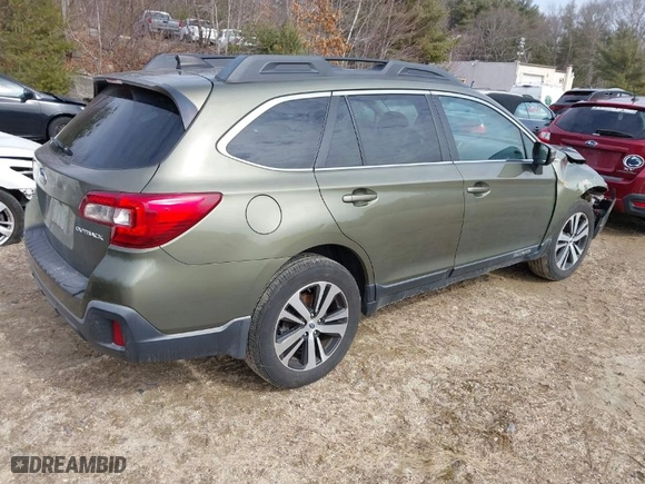 2018 Subaru Outback Limited with VIN 4S4BSANCXJ3298743, listed as a IAAI auction lot 41655531 with 59,941 mi miles. Bid and sale history available at carsss.com. Image 4.