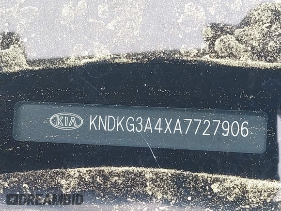2010 Kia Sportage LX with VIN KNDKG3A4XA7727906, listed as a IAAI auction lot 41954677 with 161,971 mi miles and . Bid and sale history available at carsss.com. Image 9.