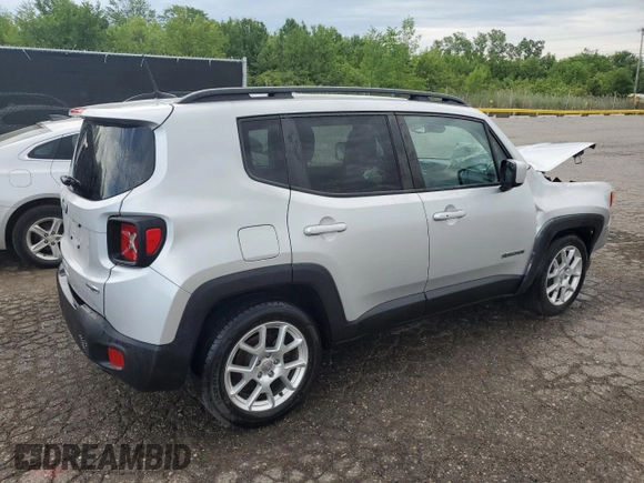2020 Jeep Renegade Latitude with VIN ZACNJABB1LPL44066, listed as a Copart auction lot 63074885 with 84,594 mi miles and Non repairable. Bid and sale history available at DreamBid. Image 3.