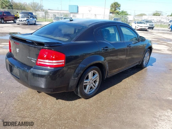 2010 Dodge Avenger R/T with VIN 1B3CC5FB7AN114240, listed as a IAAI auction lot 41694017 with 210,609 mi miles. Bid and sale history available at carsss.com. Image 4.