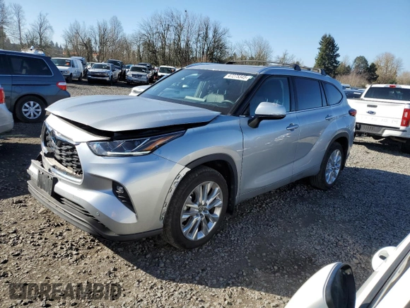 2023 Toyota Highlander L with VIN 5TDKDRBH1PS047176, listed as a Copart auction lot 47275345 with 19,473 mi miles and Salvage title. Bid and sale history available at DreamBid. Image 1.