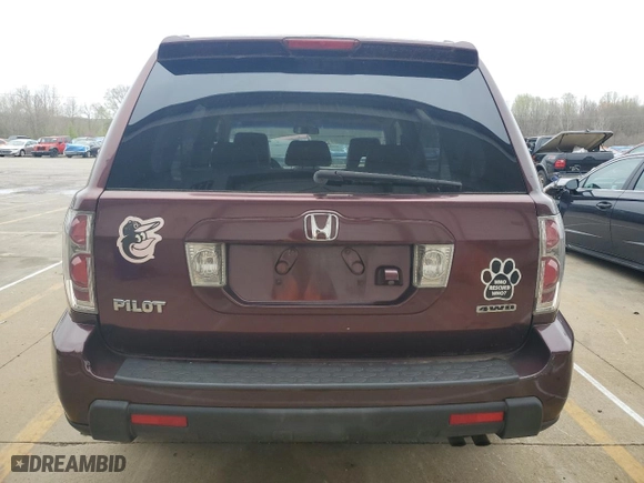2008 Honda Pilot EX-L with VIN 5FNYF18798B002187, listed as a Copart auction lot 51062765 with 217,535 mi miles and Clean Title. Bid and sale history available at carsss.com. Image 6.