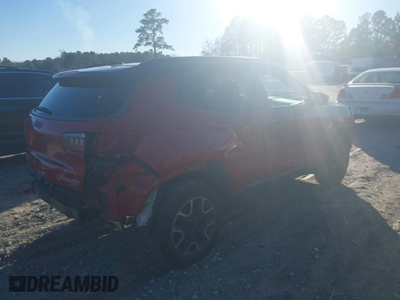 2020 Jeep Compass Trailhawk with VIN 3C4NJDDB6LT220868, listed as a IAAI auction lot 41600066 with 51,151 mi miles and . Bid and sale history available at carsss.com. Image 4.