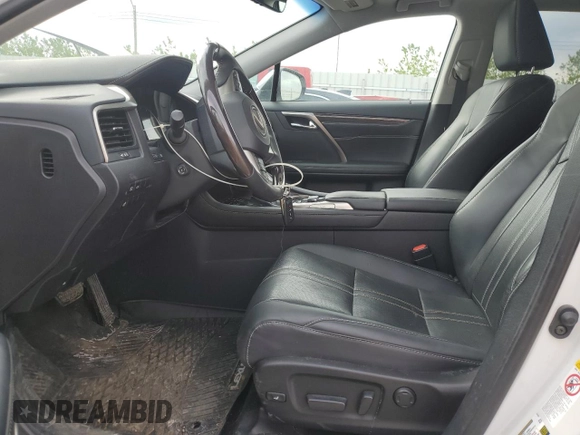 2018 Lexus RX 350 with VIN 2T2BZMCA9JC159824, listed as a Copart auction lot 57145165 with 55,753 mi miles and Salvage title. Bid and sale history available at DreamBid. Image 7.