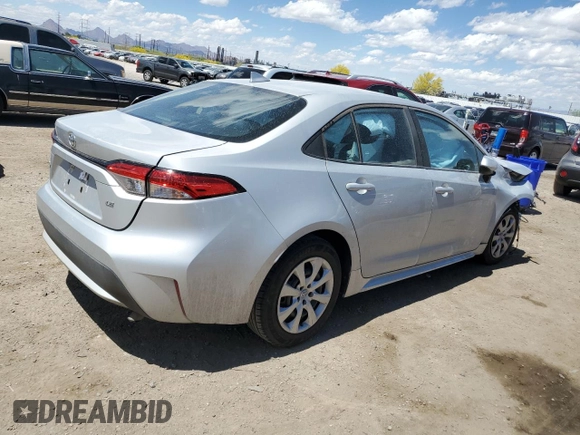 2022 Toyota Corolla LE with VIN 5YFEPMAEXNP313394, listed as a Copart auction lot 53309875 with 57,507 mi miles and Salvage Title. Bid and sale history available at carsss.com. Image 3.