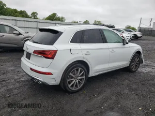 2021 Audi SQ5 Premium Plus with VIN WA1B4AFY9M2029016, listed as a Copart auction lot 53489214 with 23,306 mi miles and Salvage Title. Bid and sale history available at DreamBid. Image 3.