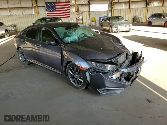 2020 Honda Civic Sedan EX with VIN 19XFC1F37LE205125, listed as a Copart auction lot 54004475 with 64,031 mi miles and Salvage Title. Bid and sale history available at carsss.com. Image 13.