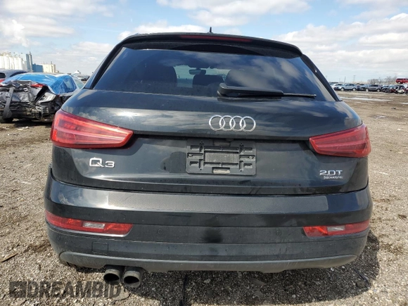 2016 Audi Q3 Premium Plus with VIN WA1EFCFS9GR013389, listed as a Copart auction lot 50826175 with 70,716 mi miles and Salvage title. Bid and sale history available at DreamBid. Image 6.