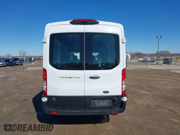 2019 Ford Transit with VIN 1FTYR2CM6KKB24493, listed as a IAAI auction lot 41724796 with 193,569 mi miles and . Bid and sale history available at DreamBid. Image 17.