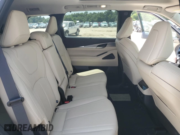 2024 Infiniti QX60 Luxe with VIN 5N1DL1FS7RC338753, listed as a Copart auction lot 61552565 with 24,667 mi miles and Salvage title. Bid and sale history available at DreamBid. Image 11.