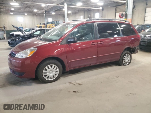 2005 Toyota Sienna CE with VIN 5TDZA23C75S248742, listed as a Copart auction lot 54779615 with 52,865 mi miles and Salvage Title. Bid and sale history available at DreamBid. Image 1.