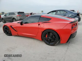 2014 Chevrolet Corvette 2LT with VIN 1G1YC2D72E5104781, listed as a Copart auction lot 48210175 with 72,653 mi miles and Salvage Title. Bid and sale history available at carsss.com. Image 2.