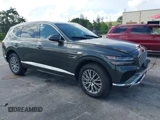 2025 Genesis GV80 Standard with VIN KMUHFESB8SU248051, listed as a IAAI auction lot 42652097 with 8,960 mi miles and . Bid and sale history available at DreamBid. Image 1.