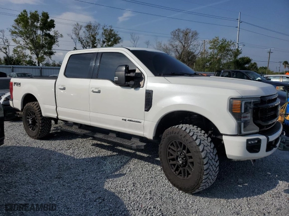 2022 Ford Super Duty F-250 SRW XL with VIN 1FT8W2BT1NEG22363, listed as a Copart auction lot 50160265 with 91,283 mi miles and Salvage Title. Bid and sale history available at carsss.com. Image 4.