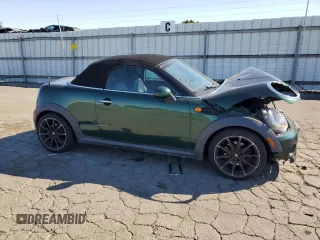 2013 MINI Roadster z VIN WMWSY1C50DT625093, wystawiony jako Copart lot #72423424 z przebiegiem 104 620 mil mil oraz Szkody całkowita. Historia ofert i sprzedaży dostępna na DreamBid. Obrazek 4.