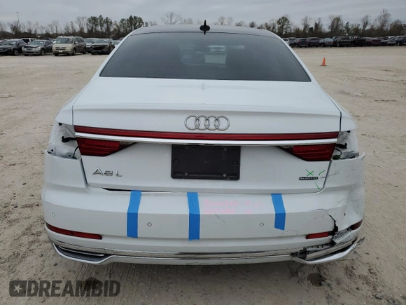 2019 Audi A8 L with VIN WAU8DAF82KN014043, listed as a Copart auction lot 41711205 with 74,642 mi miles and Salvage Title. Bid and sale history available at carsss.com. Image 6.