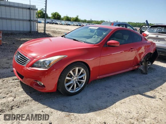 2012 Infiniti G37 Coupe Journey with VIN JN1CV6EK5CM423748, listed as a Copart auction lot 52423765 with 104,852 mi miles and Salvage Title. Bid and sale history available at carsss.com. Image 1.