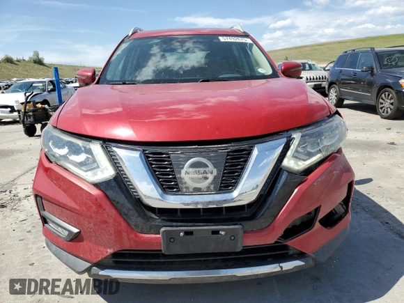 2017 Nissan Rogue SV with VIN 5N1AT2MV0HC762456, listed as a Copart auction lot 57492675 with 81,267 mi miles and Salvage title. Bid and sale history available at DreamBid. Image 5.