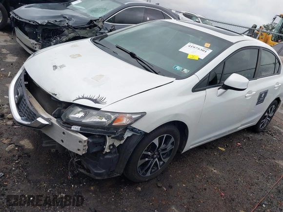 2013 Honda Civic EX-L with VIN 19XFB2F98DE200045, listed as a IAAI auction lot 41975301 with 183,433 mi miles and . Bid and sale history available at DreamBid. Image 17.