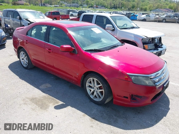 2012 Ford Fusion SEL with VIN 3FAHP0JA4CR389161, listed as a IAAI auction lot 42102898 with 215,073 mi miles. Bid and sale history available at carsss.com. Image 1.