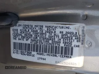 1997 Toyota Camry LE z VIN 4T1BF22K1VU025776, wystawiony jako IAAI lot #42270137 z przebiegiem 168 299 mil mil oraz . Historia ofert i sprzedaży dostępna na DreamBid. Obrazek 9.
